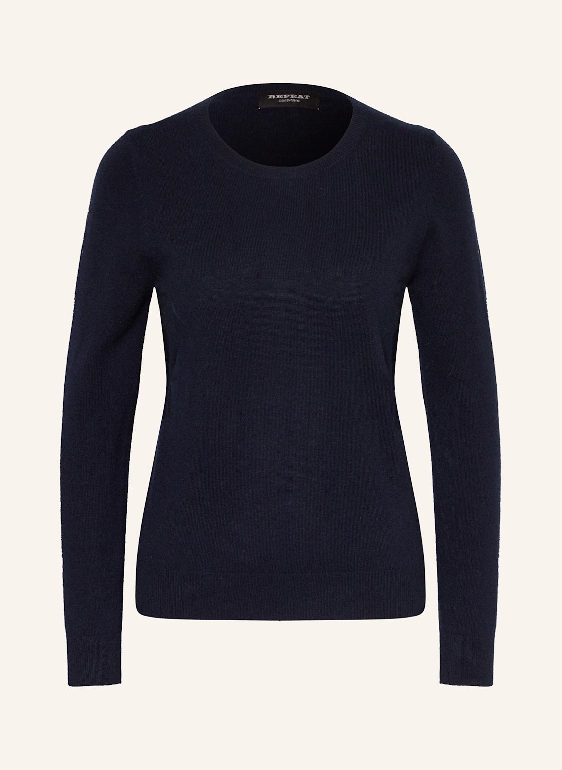 Repeat Cashmere-Pullover blau von REPEAT