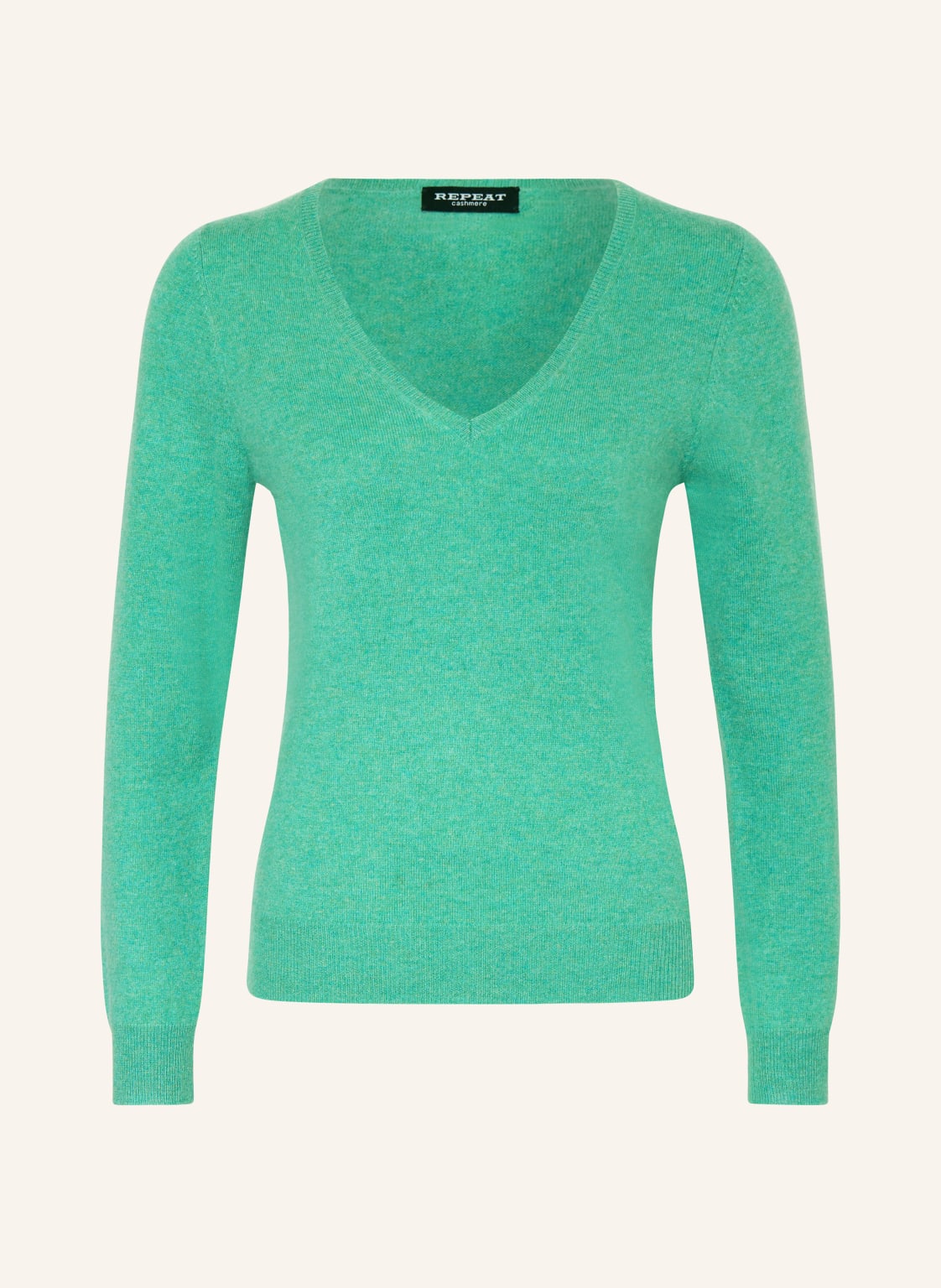 Repeat Cashmere-Pullover gruen von REPEAT