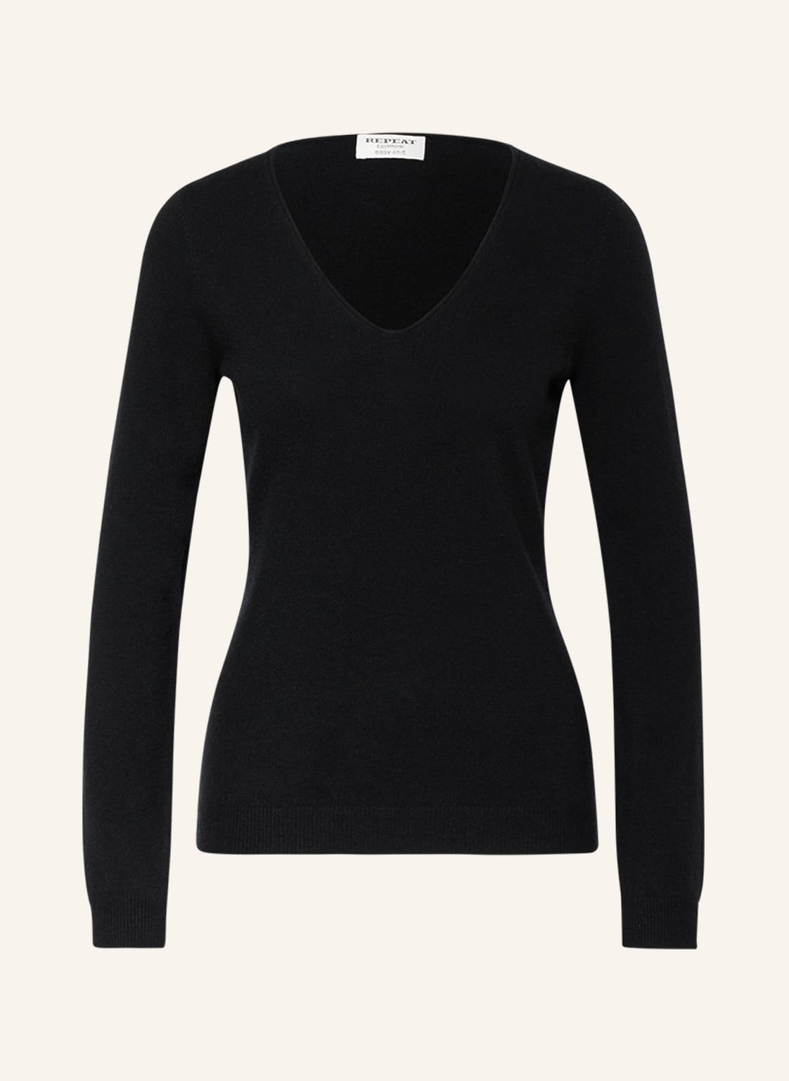 Repeat Cashmere-Pullover schwarz von REPEAT