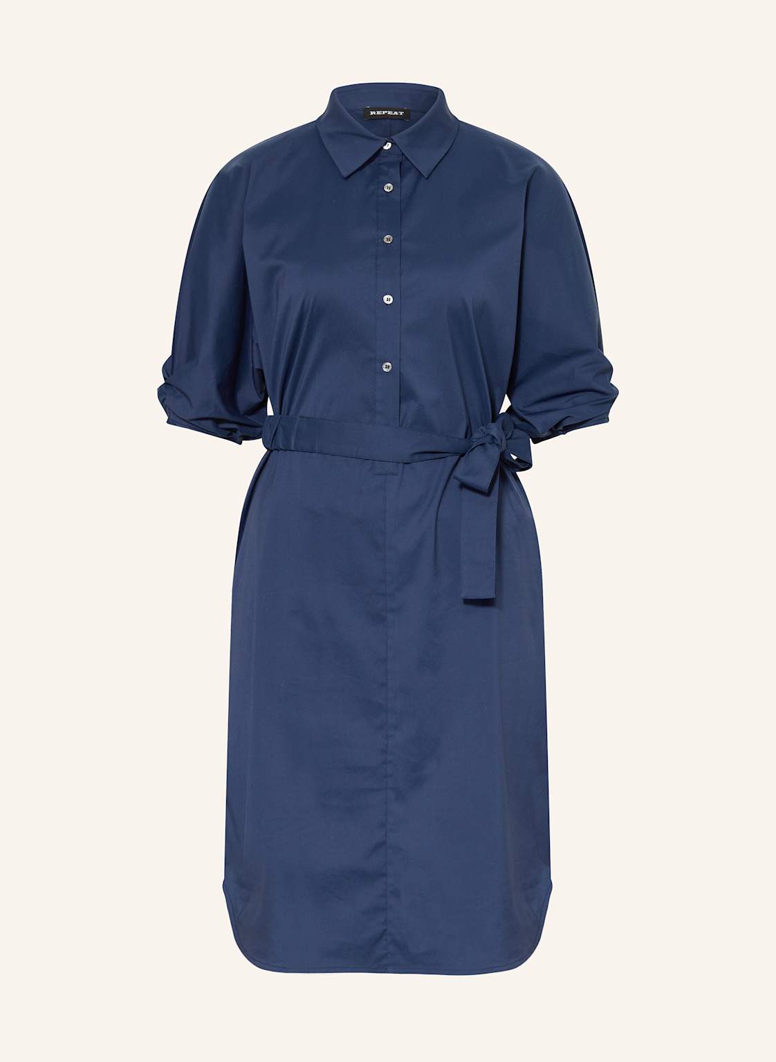 Repeat Hemdblusenkleid Mit 3/4-Arm blau Repeat Hemdblusenkleid Mit 3/4-Arm blau von REPEAT