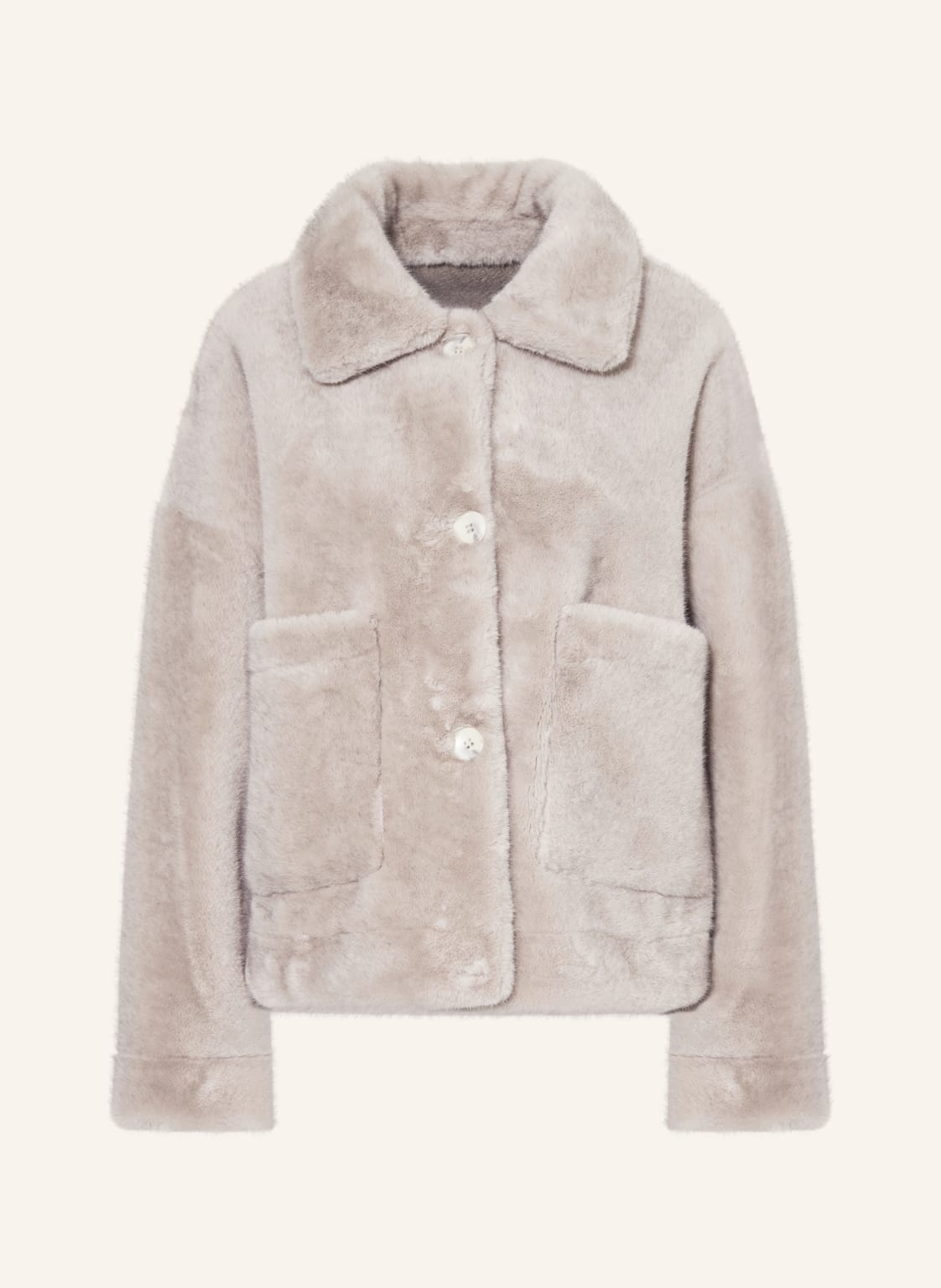 Repeat Kunstpelz-Jacke Zum Wenden grau Repeat Kunstpelz-Jacke Zum Wenden grau von REPEAT