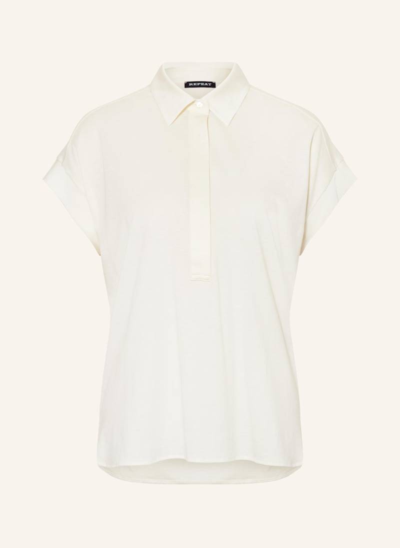 Repeat Poloshirt beige von REPEAT