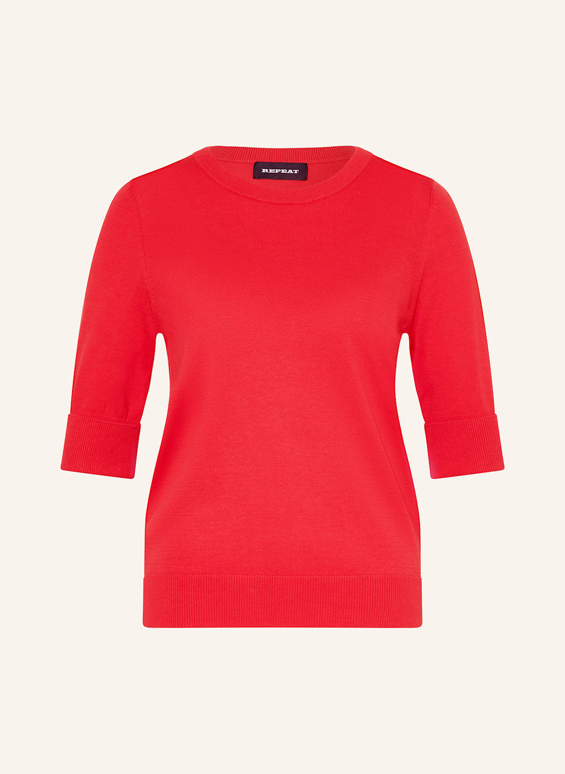 Repeat Pullover Mit 3/4-Arm rot Repeat Pullover Mit 3/4-Arm rot von REPEAT