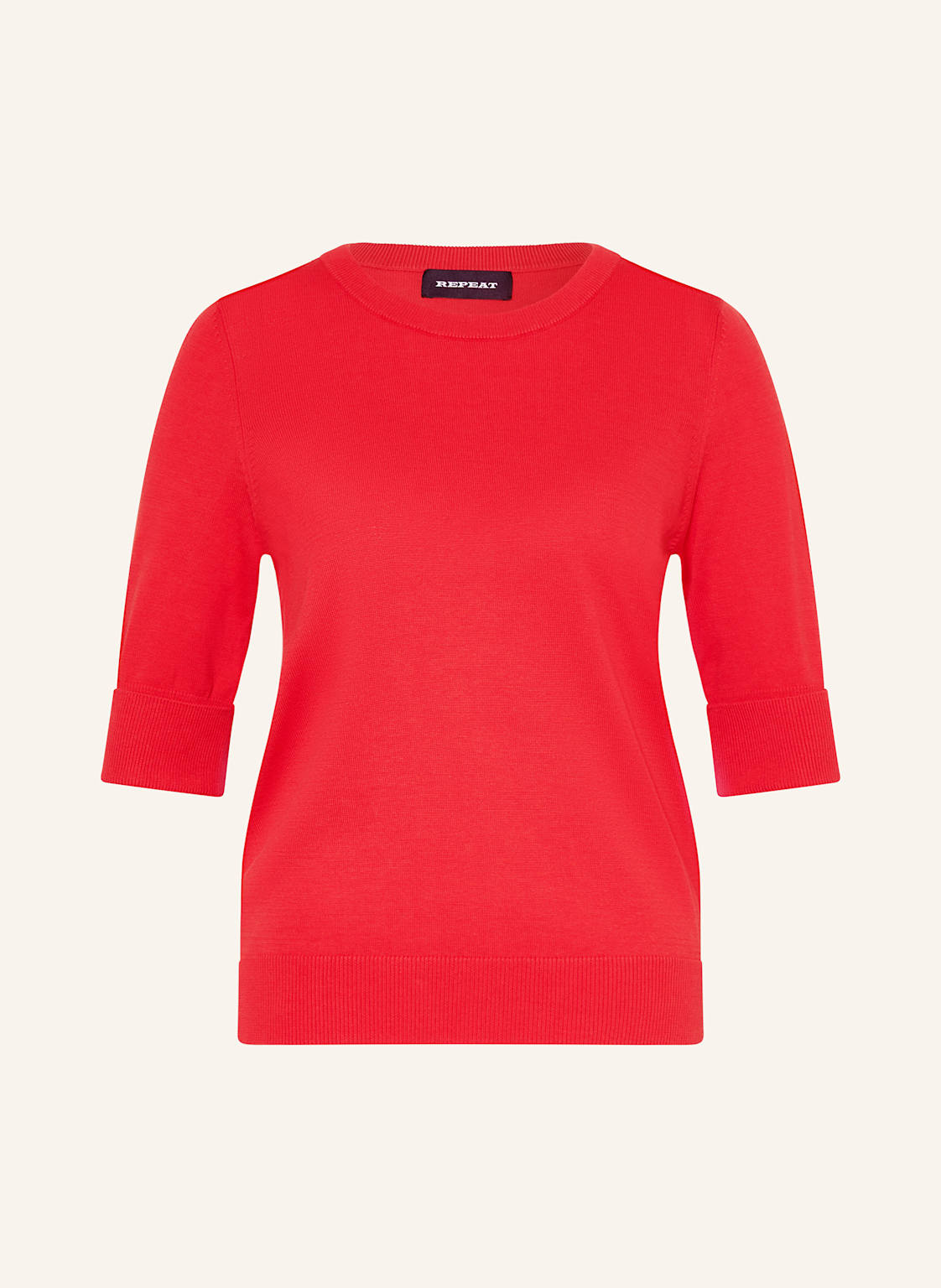 Repeat Pullover Mit 3/4-Arm rot von REPEAT