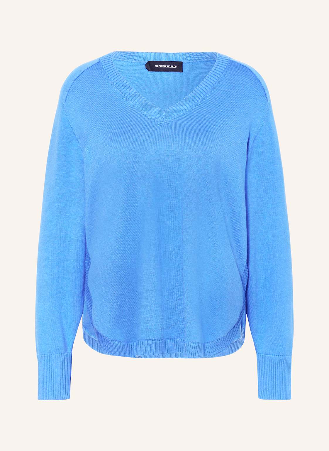 Repeat Pullover blau von REPEAT