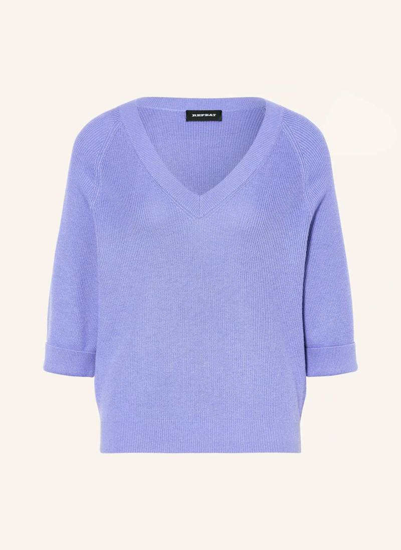 Repeat Pullover lila von REPEAT