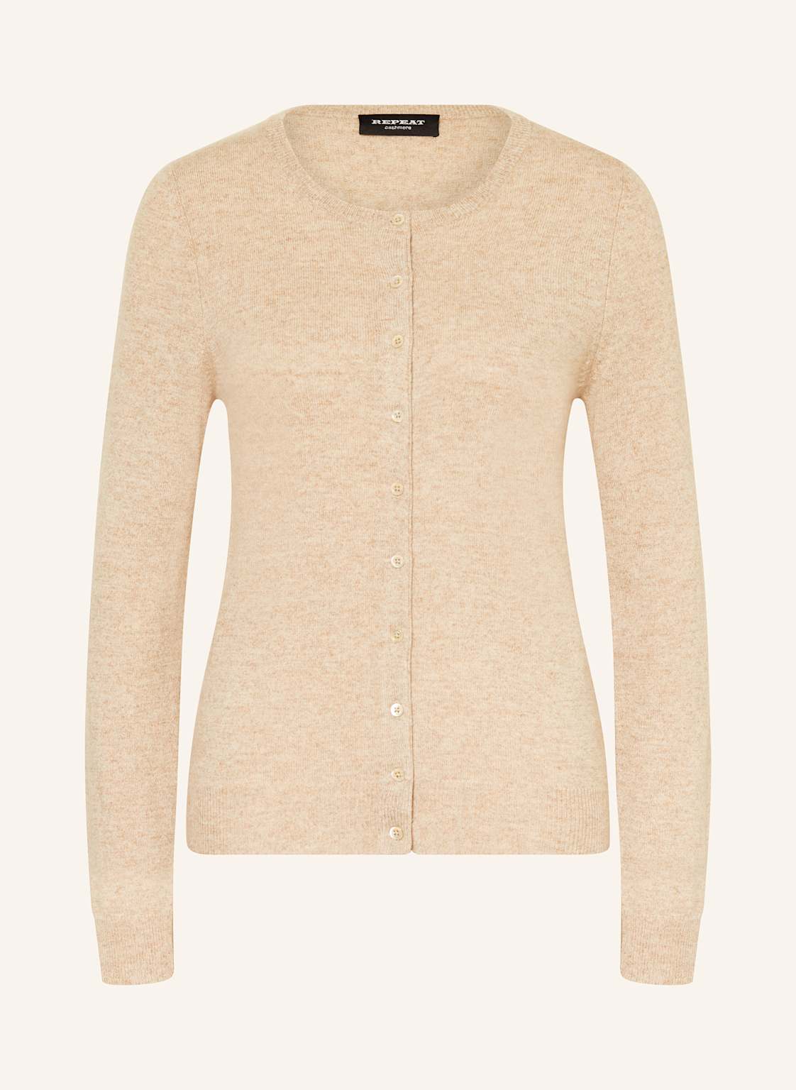 Repeat Strickjacke Aus Cashmere beige von REPEAT