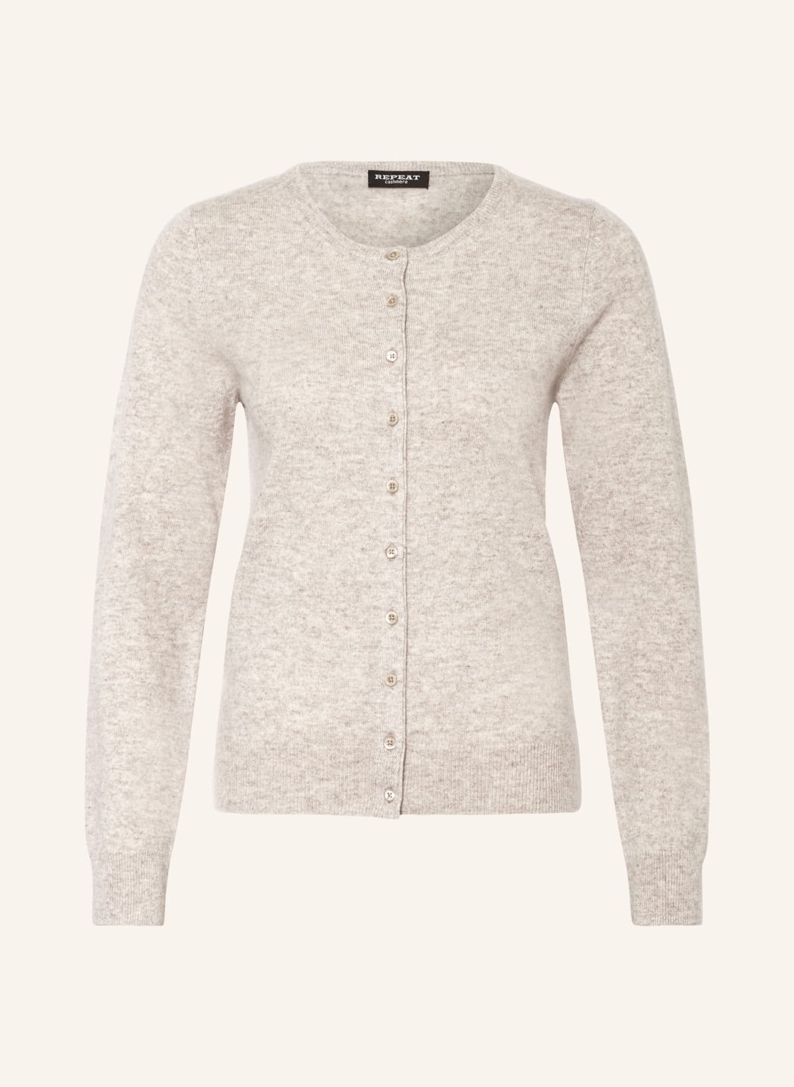 Repeat Strickjacke Aus Cashmere beige von REPEAT