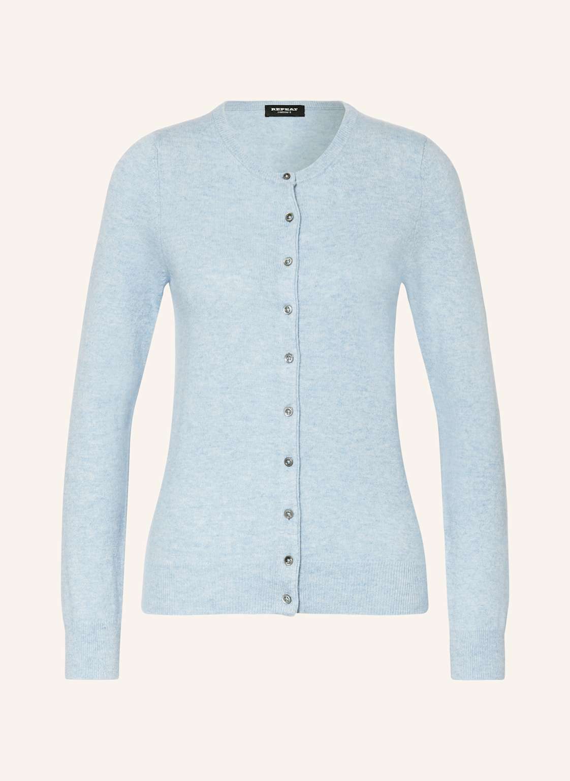 Repeat Strickjacke Aus Cashmere blau von REPEAT