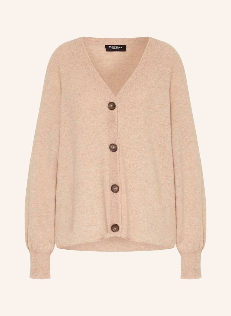 Repeat Strickjacke beige von REPEAT