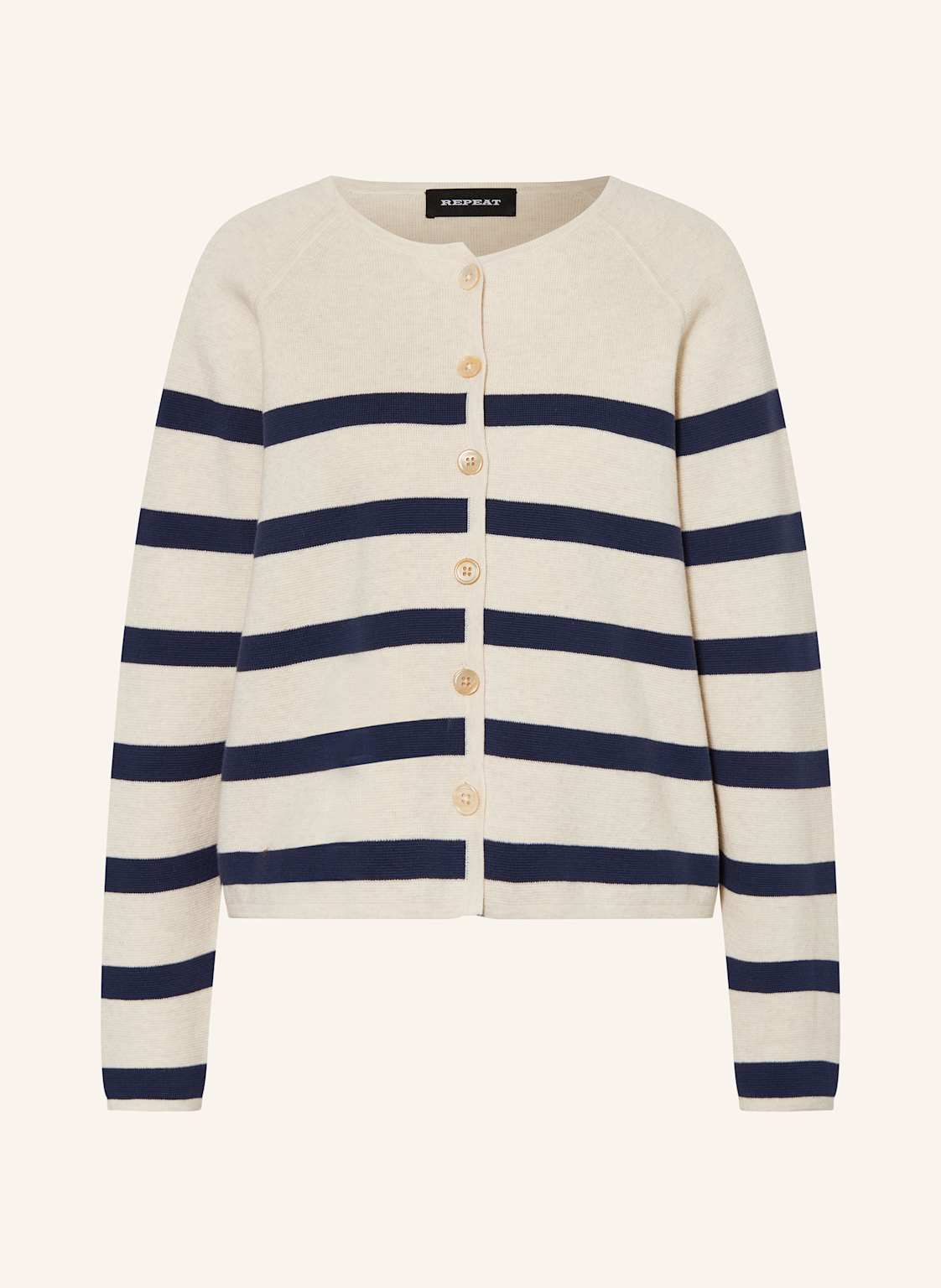 Repeat Strickjacke beige Repeat Strickjacke beige von REPEAT