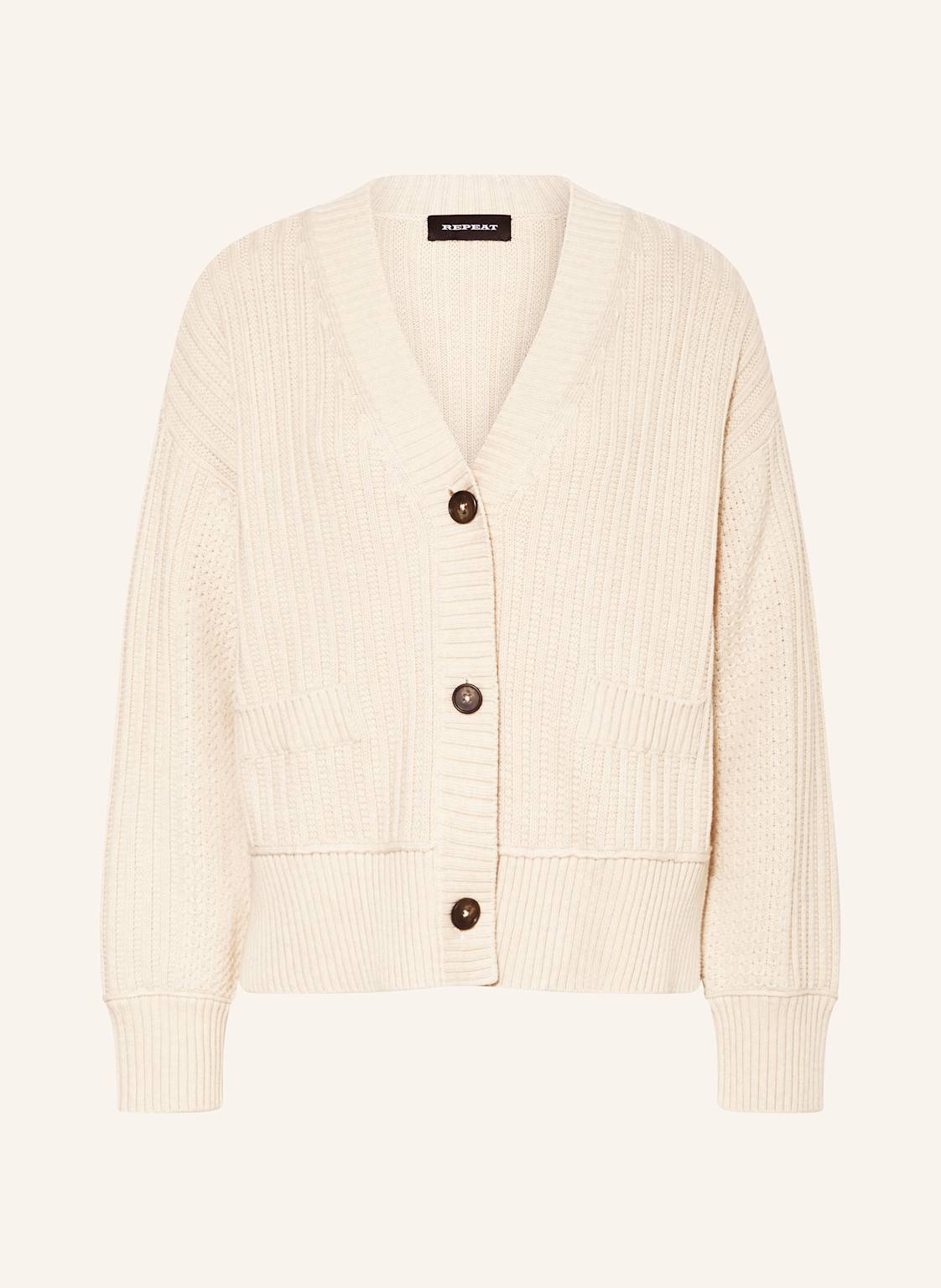 Repeat Strickjacke beige von REPEAT