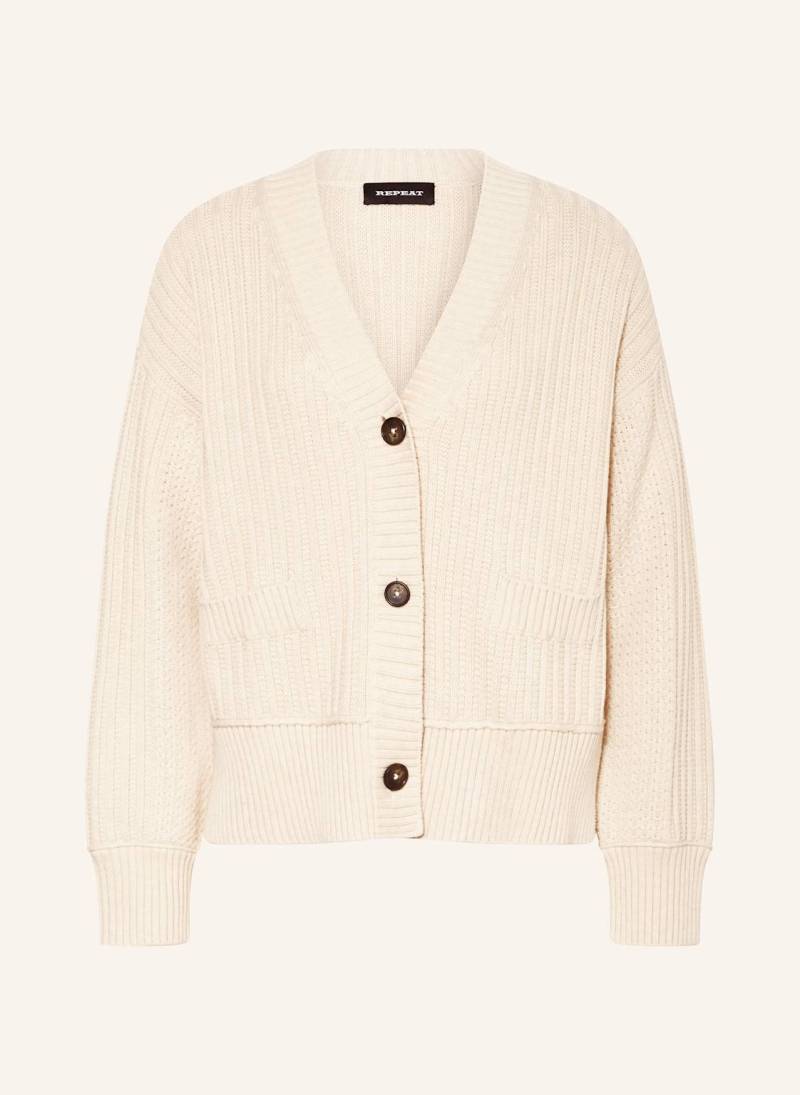 Repeat Strickjacke beige Repeat Strickjacke beige von REPEAT