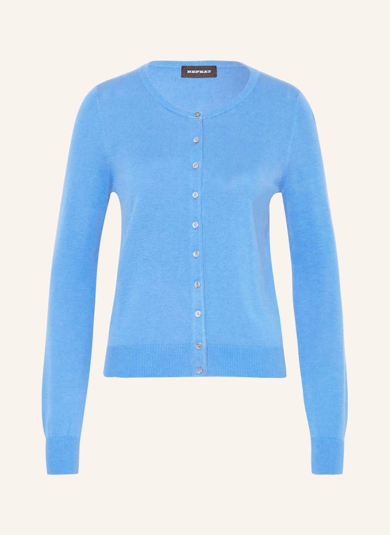 Repeat Strickjacke blau von REPEAT