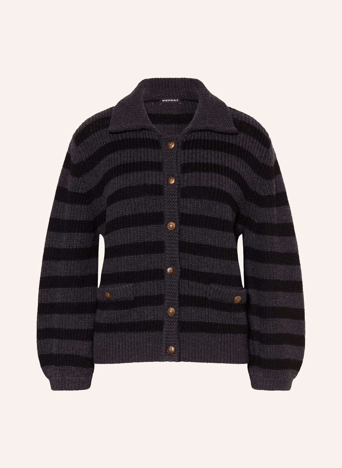 Repeat Strickjacke grau Repeat Strickjacke grau von REPEAT