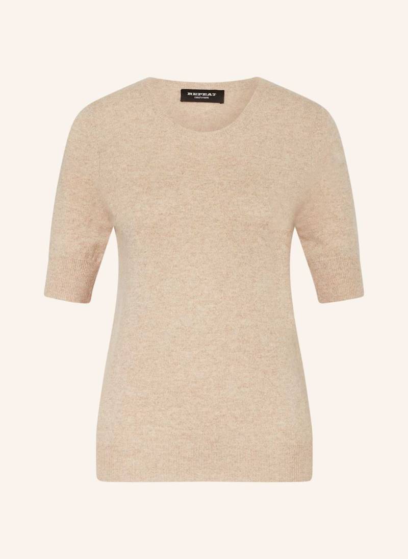 Repeat Strickshirt Aus Cashmere beige von REPEAT