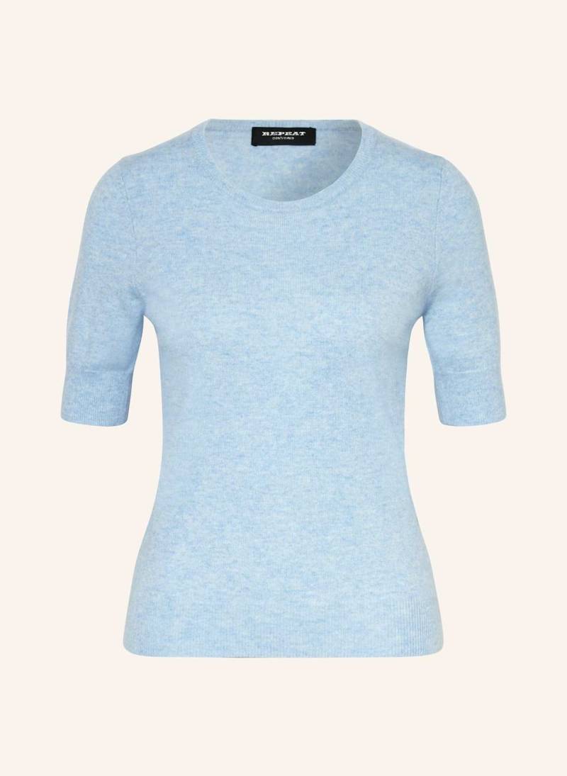 Repeat Strickshirt Aus Cashmere blau von REPEAT