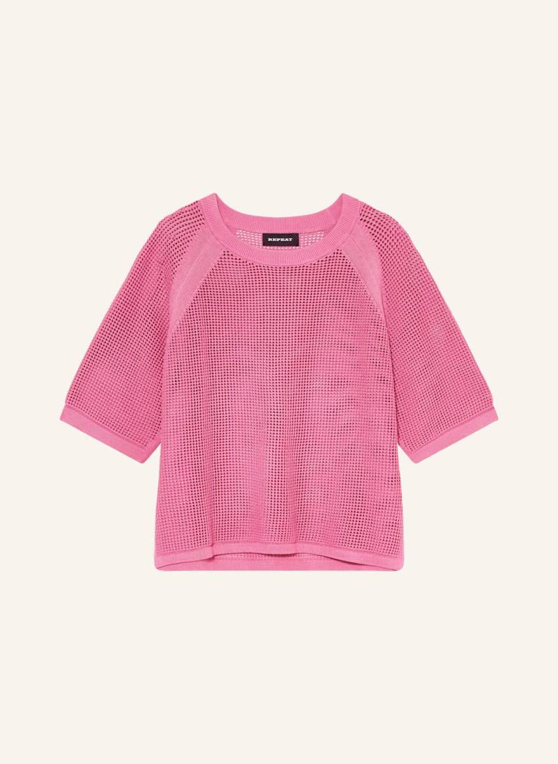 Repeat Strickshirt pink von REPEAT