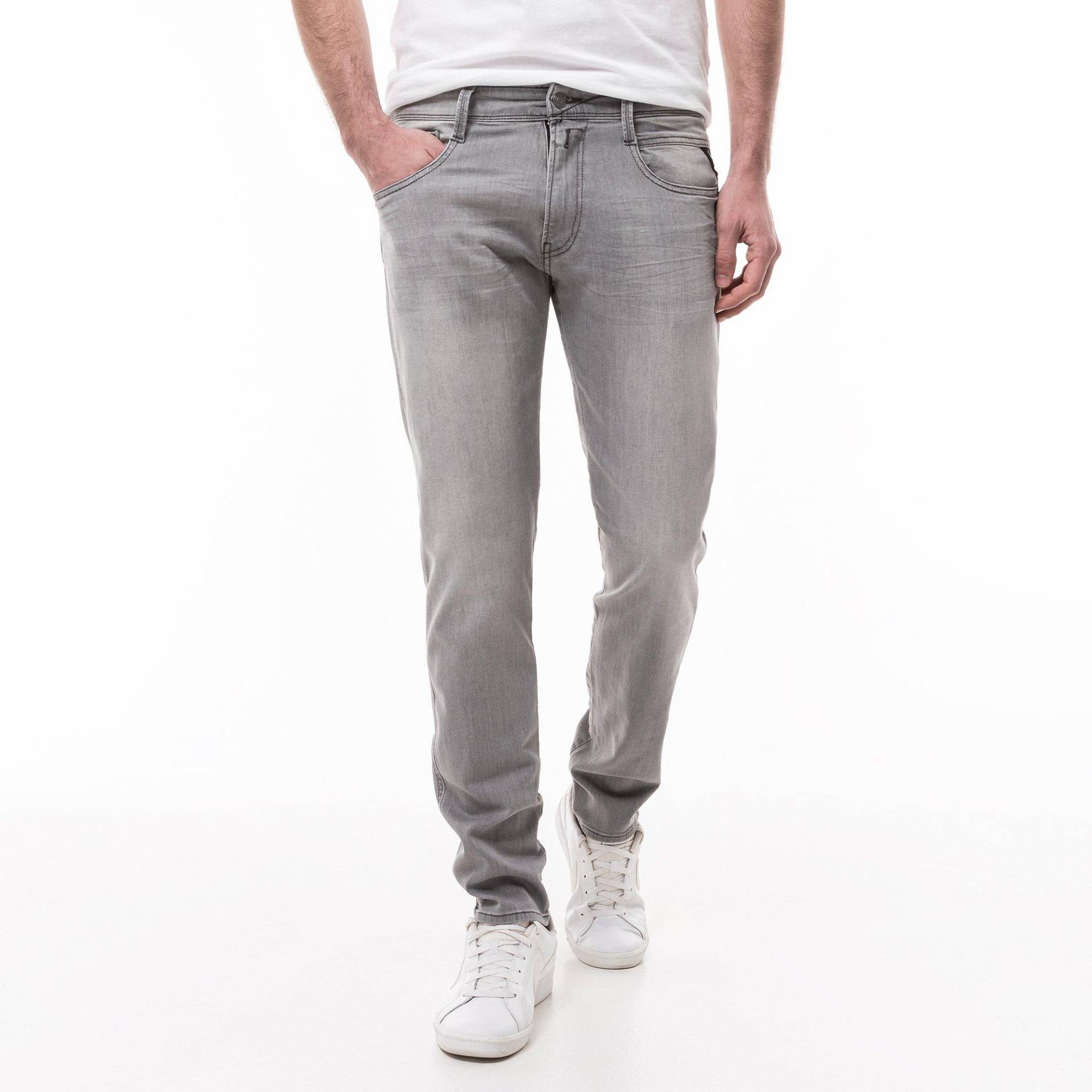 Jeans, Slim Fit Herren Grau L30/W31 von REPLAY