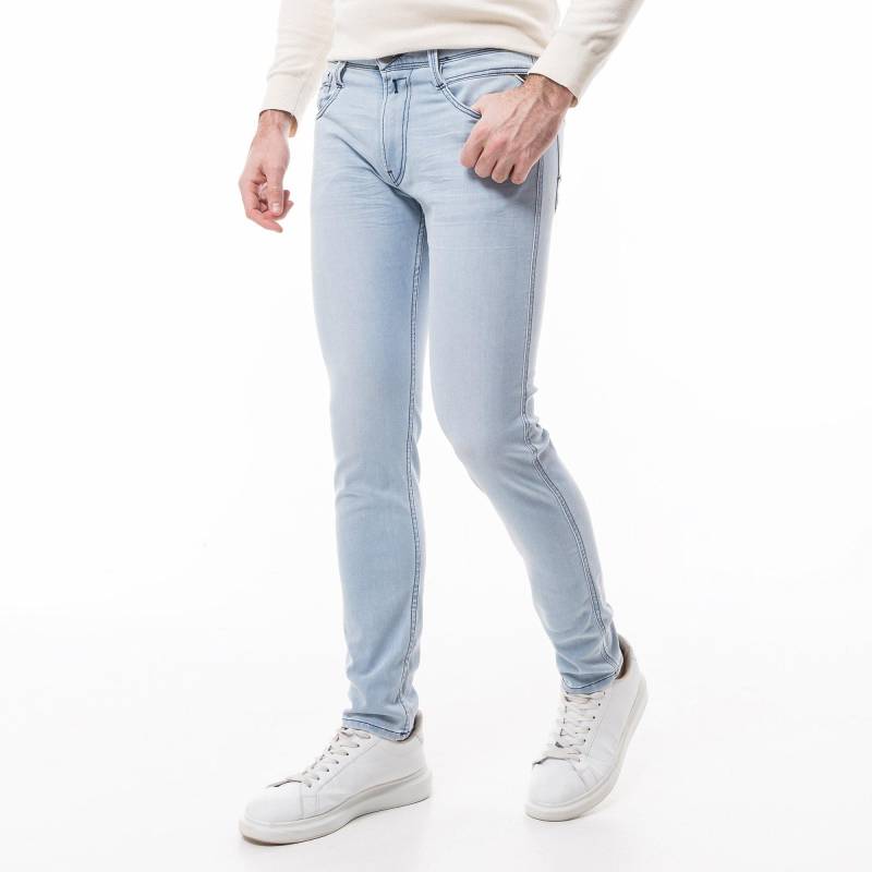 Jeans, Slim Fit Herren Hellblau L30/W34 von REPLAY