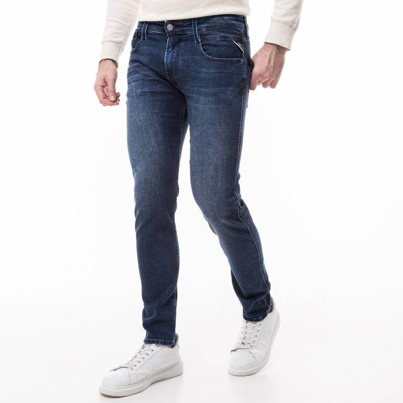 Jeans, Slim Fit Herren Mittelblau L32/W38 von REPLAY