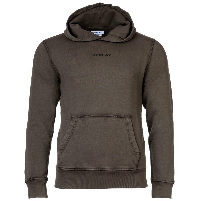 Sweatshirt Bequem Sitzend Herren Grün L von REPLAY