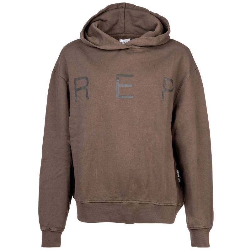 Sweatshirt Bequem Sitzend Damen Grün S von REPLAY