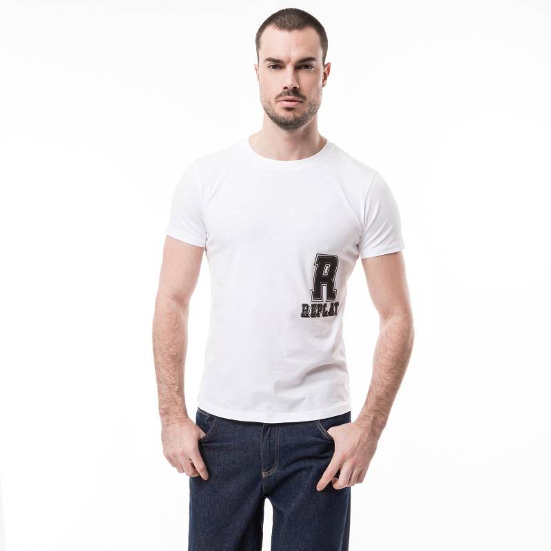 T-shirt Herren Weiss M von REPLAY