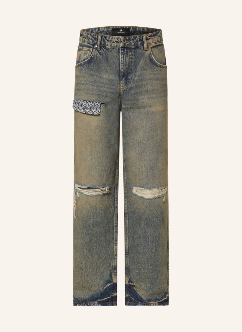 Represent Destroyed Jeans Straight Fit blau von REPRESENT