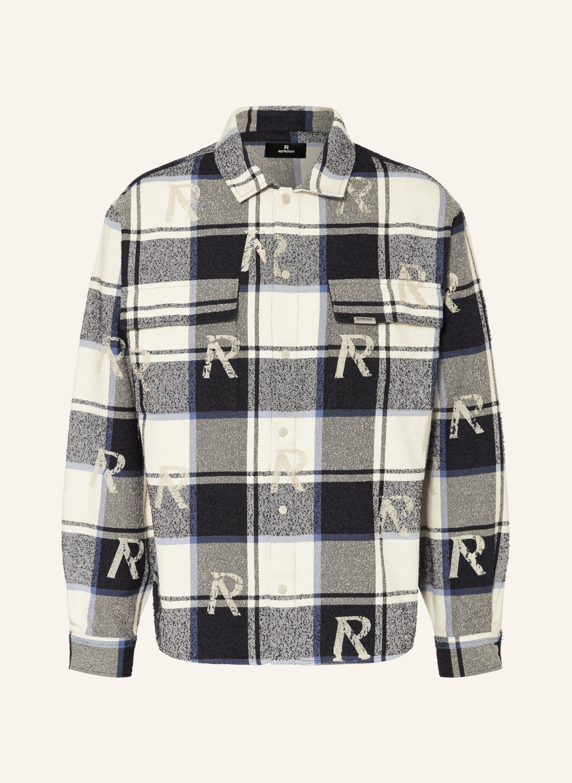 Represent Overshirt blau von REPRESENT