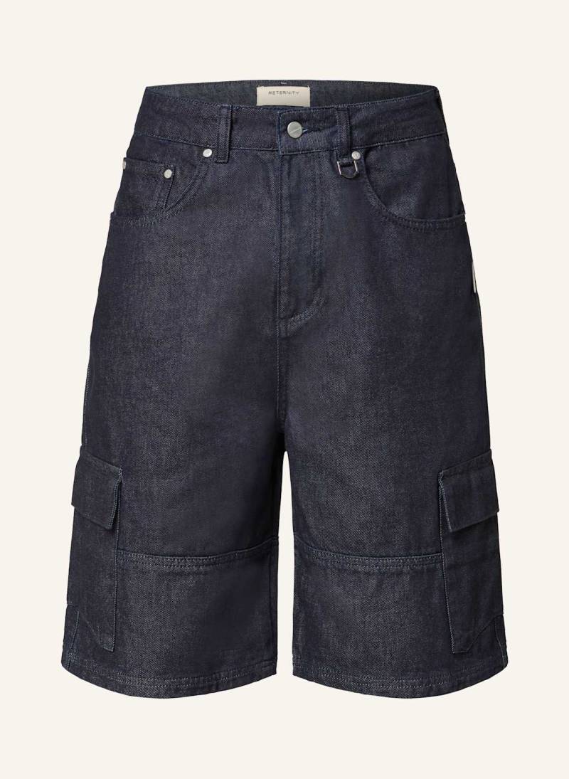 Reternity Cargo-Jeansshorts Conception schwarz von RETERNITY