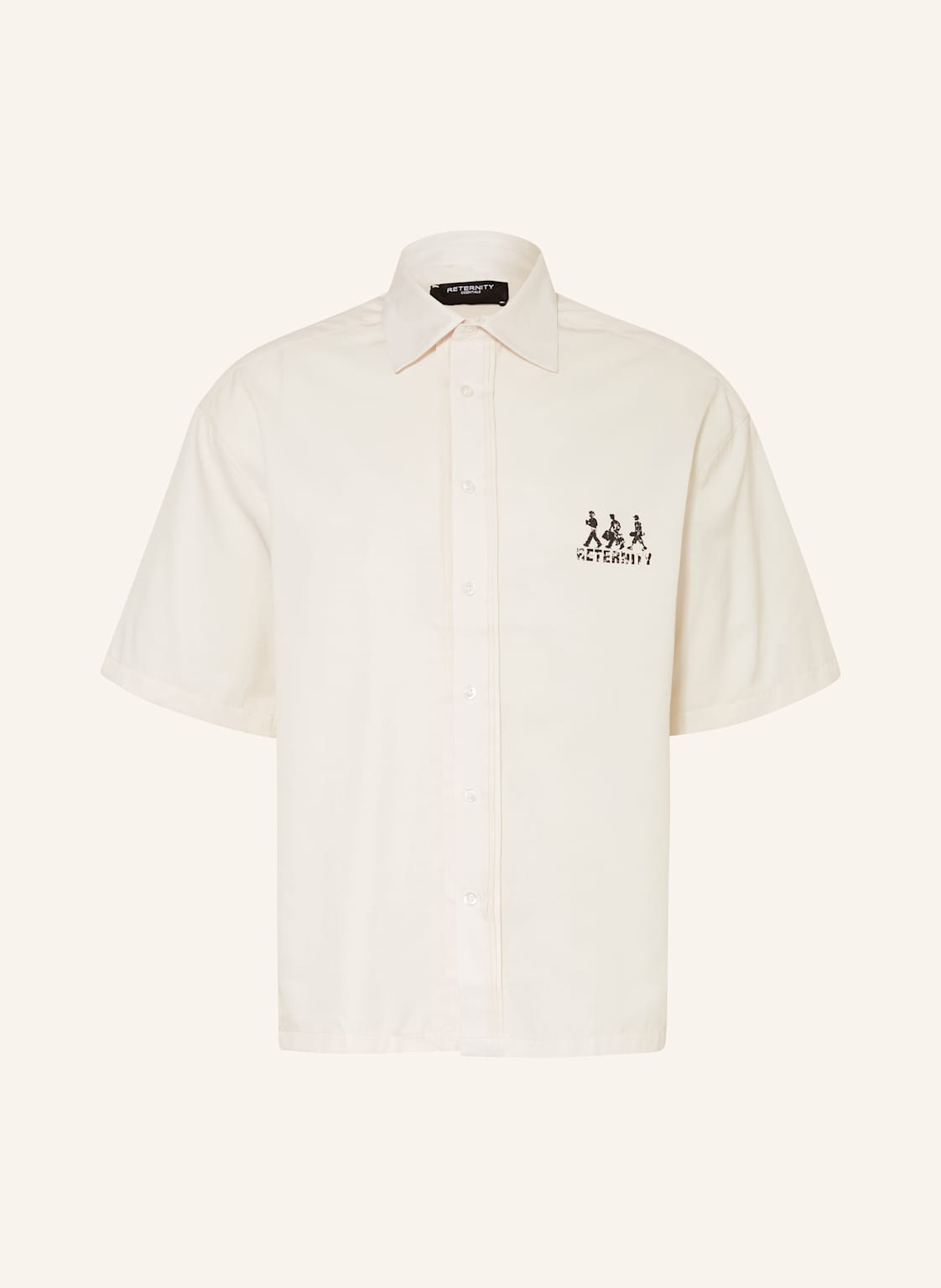 Reternity Kurzarm-Hemd Creative Dept Logo Comfort Fit beige Reternity Kurzarm-Hemd Creative Dept Logo Comfort Fit beige von RETERNITY