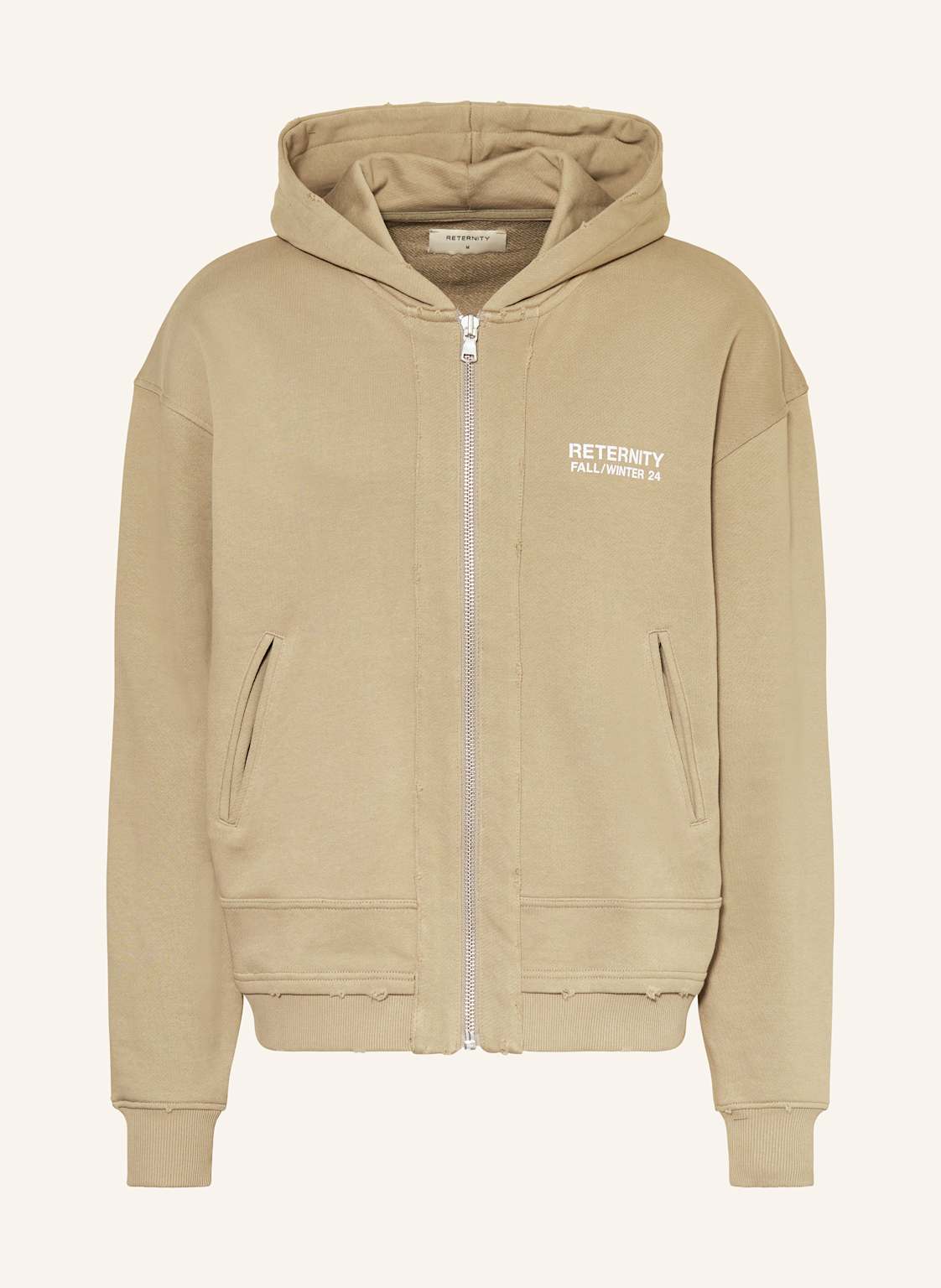 Reternity Sweatjacke beige von RETERNITY