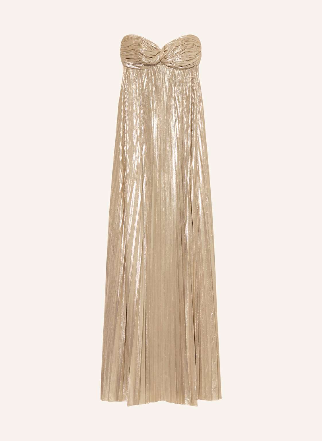 Retrofête Plisseekleid Zoa beige von RETROFÊTE