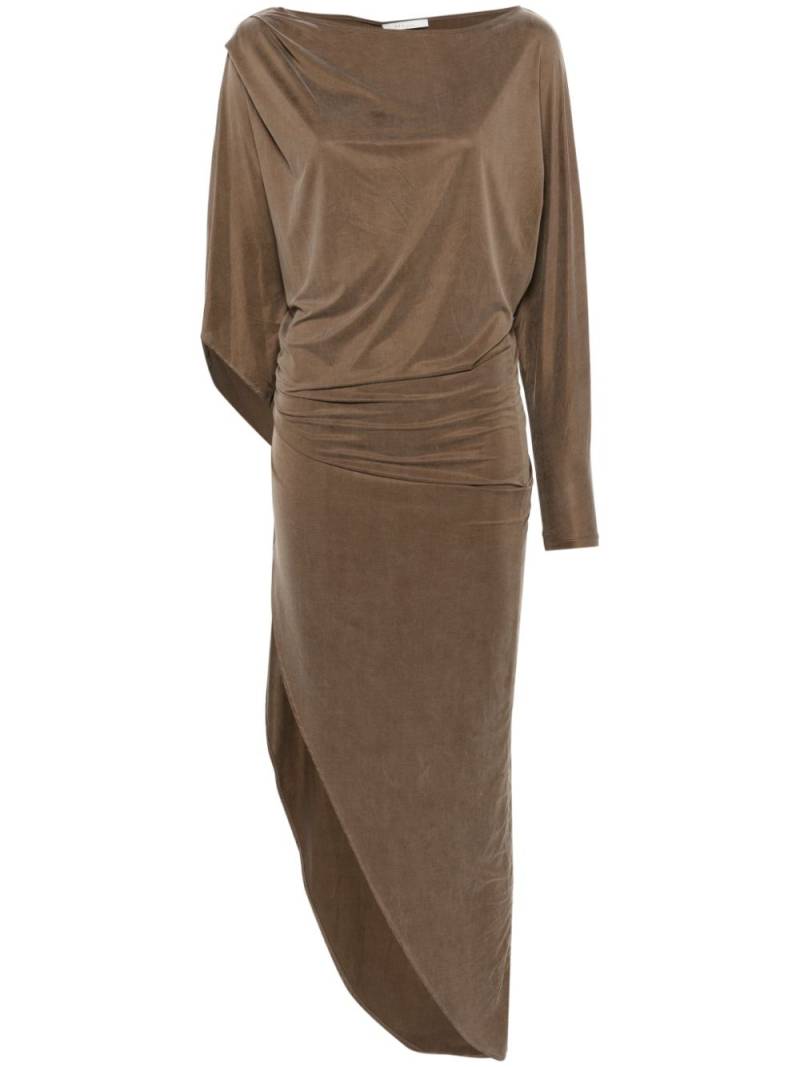 REV Nomi asymmetric midi dress - Brown von REV