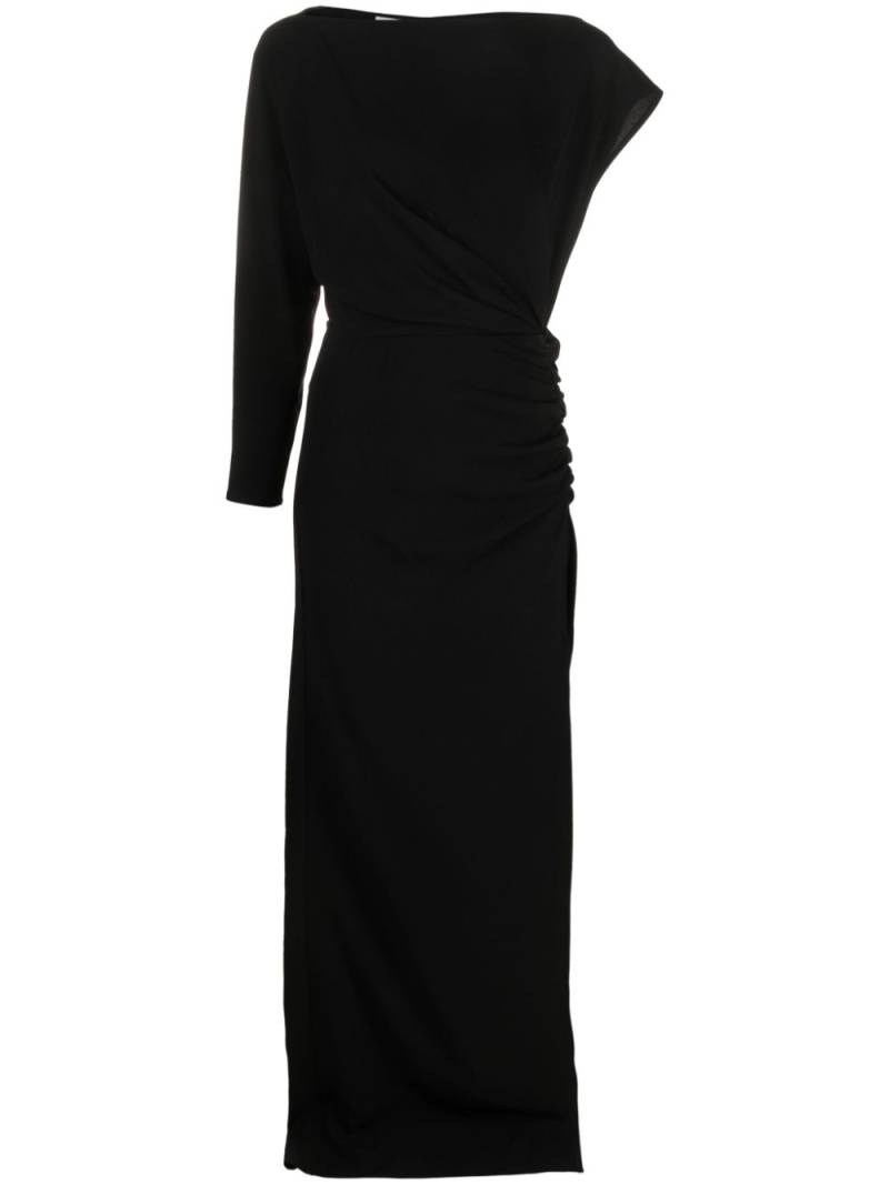 REV asymmetric slit maxi dress - Black von REV