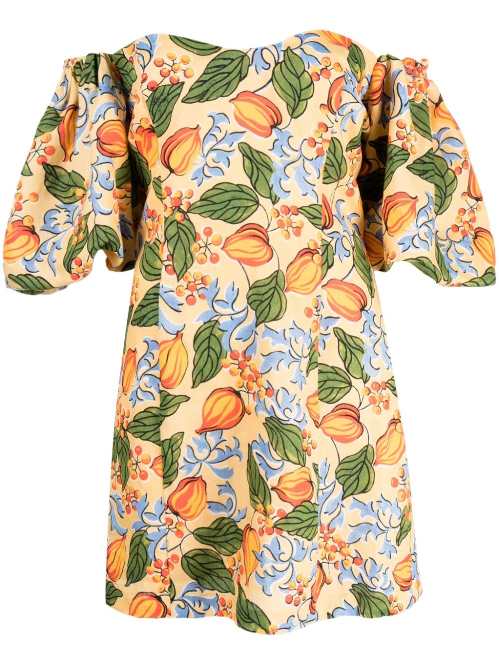 RHODE Dali floral-print off-shoulder minidress - Orange von RHODE