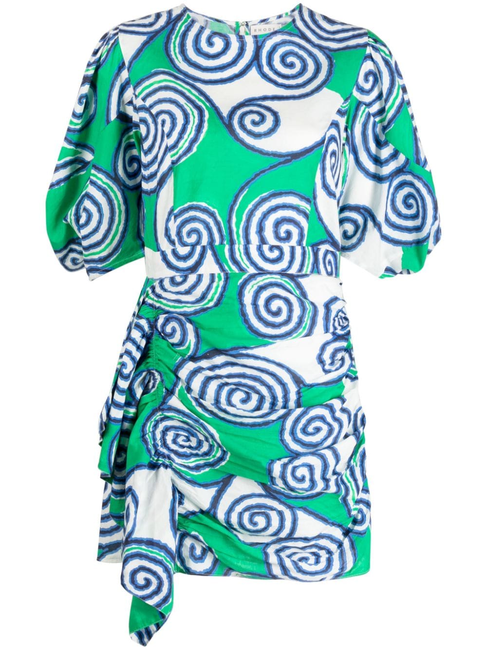 RHODE Pia graphic-print mini dress - Green von RHODE