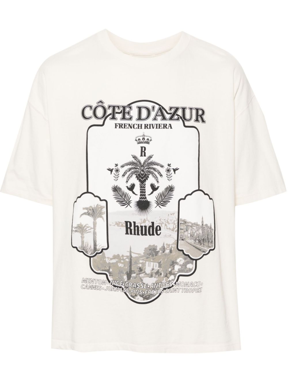 RHUDE Azur Mirror cotton T-shirt - White von RHUDE