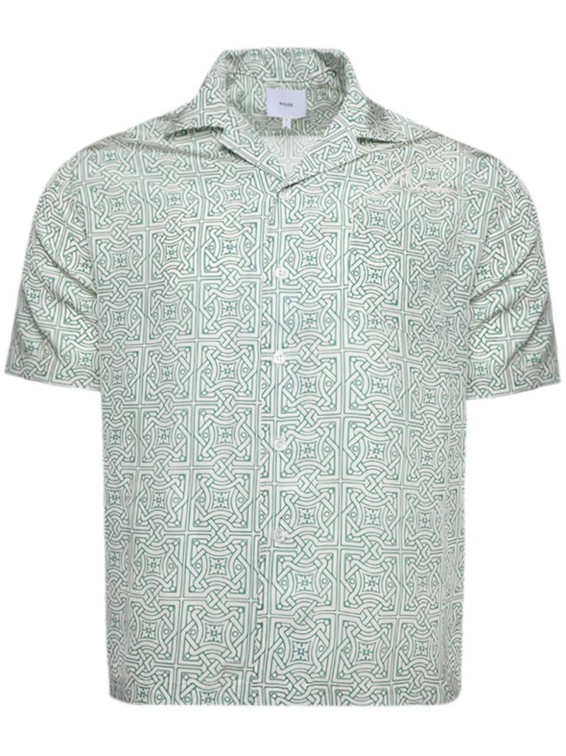 RHUDE Cravat geometric-print silk shirt - Neutrals von RHUDE