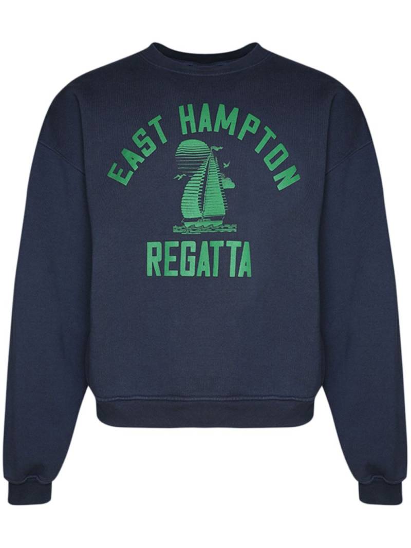 RHUDE Hampton Regatta cotton sweatshirt - Blue von RHUDE