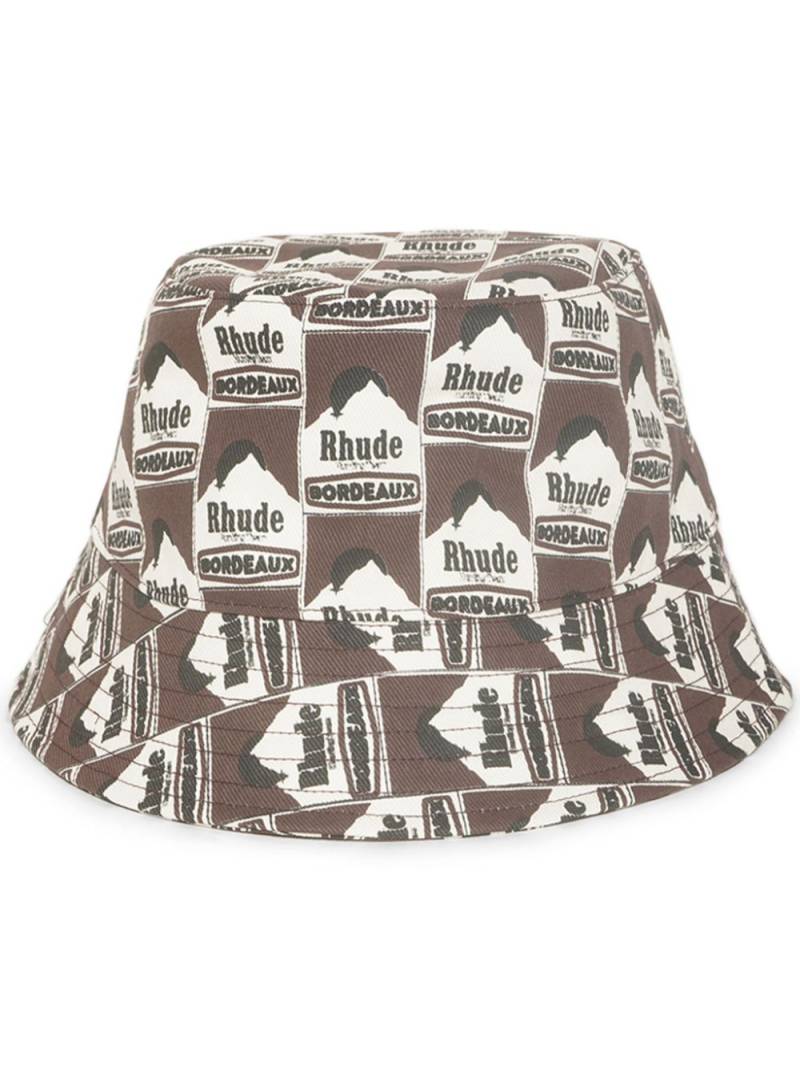 RHUDE Moonlight bucket hat - Red von RHUDE