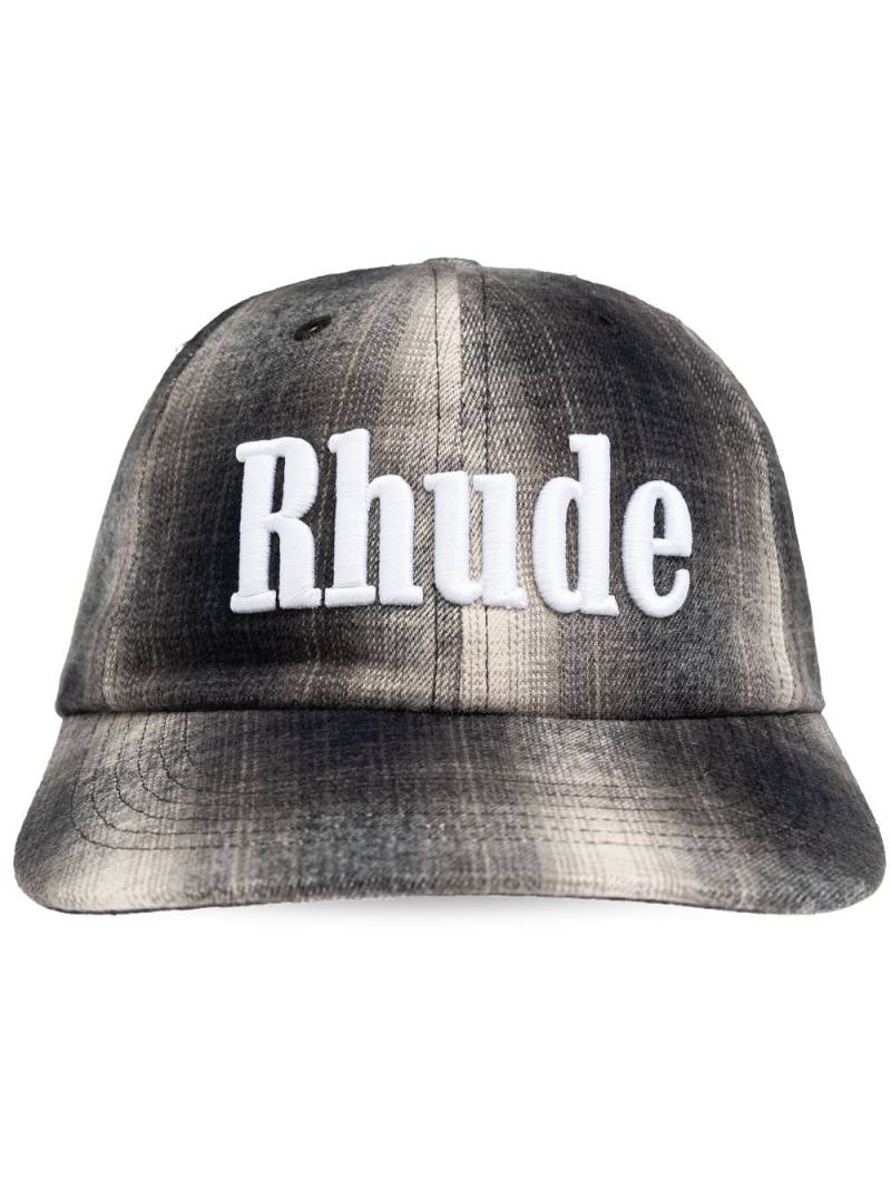 RHUDE embroidered-logo cotton cap - Grey von RHUDE