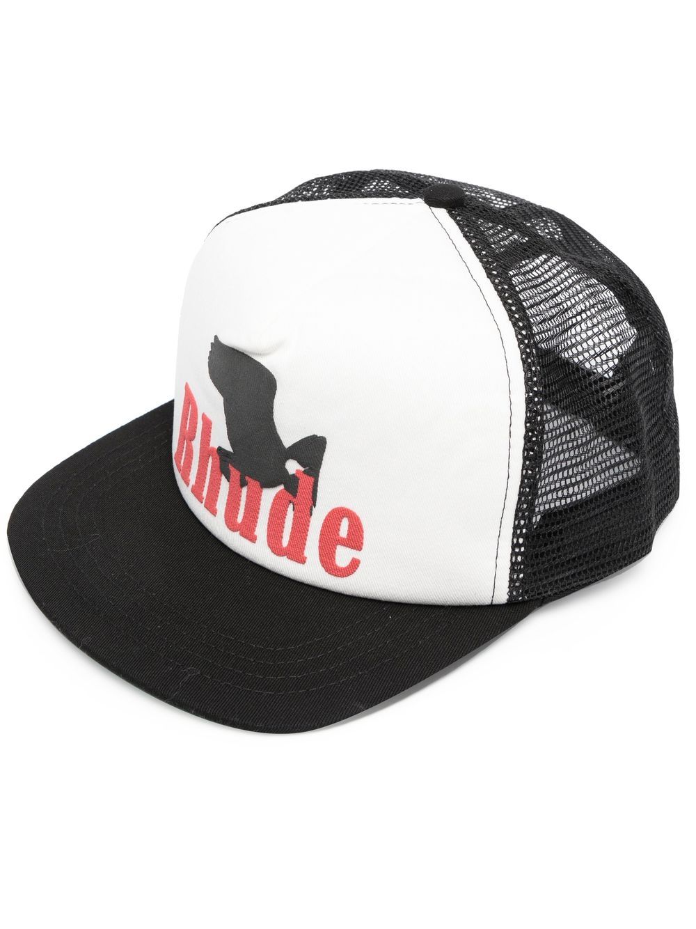 RHUDE logo-embroidered mesh-panelled cap - Black von RHUDE