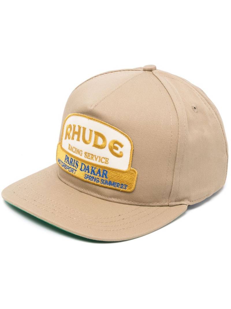 RHUDE logo-patch trucker cap - Brown von RHUDE