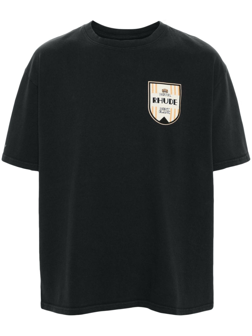 RHUDE logo-print cotton T-shirt - Black von RHUDE