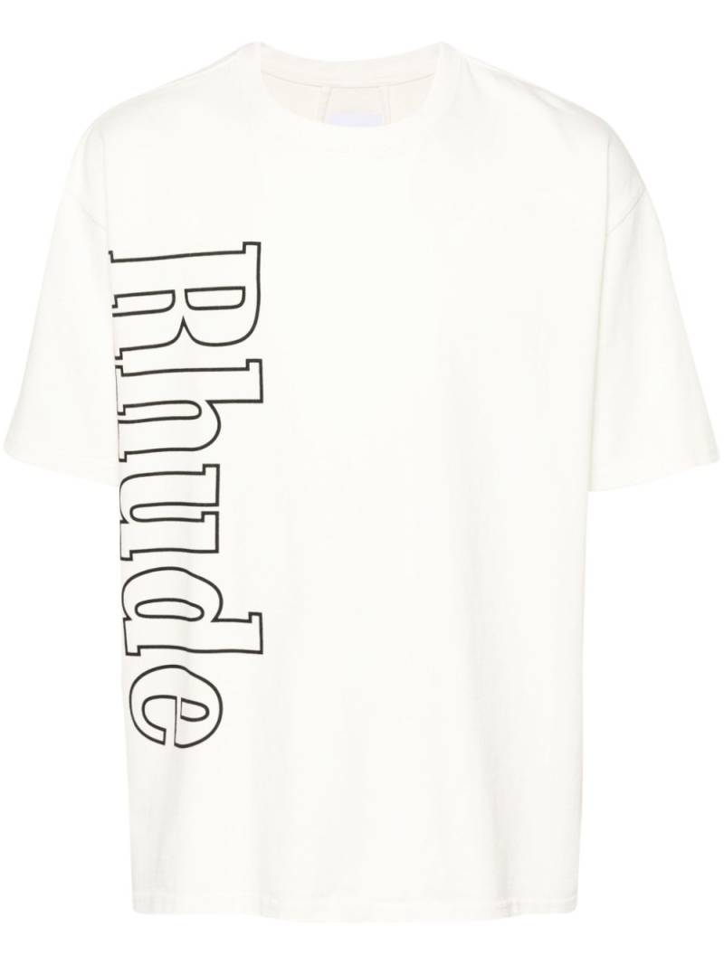 RHUDE logo-print cotton T-shirt - White von RHUDE