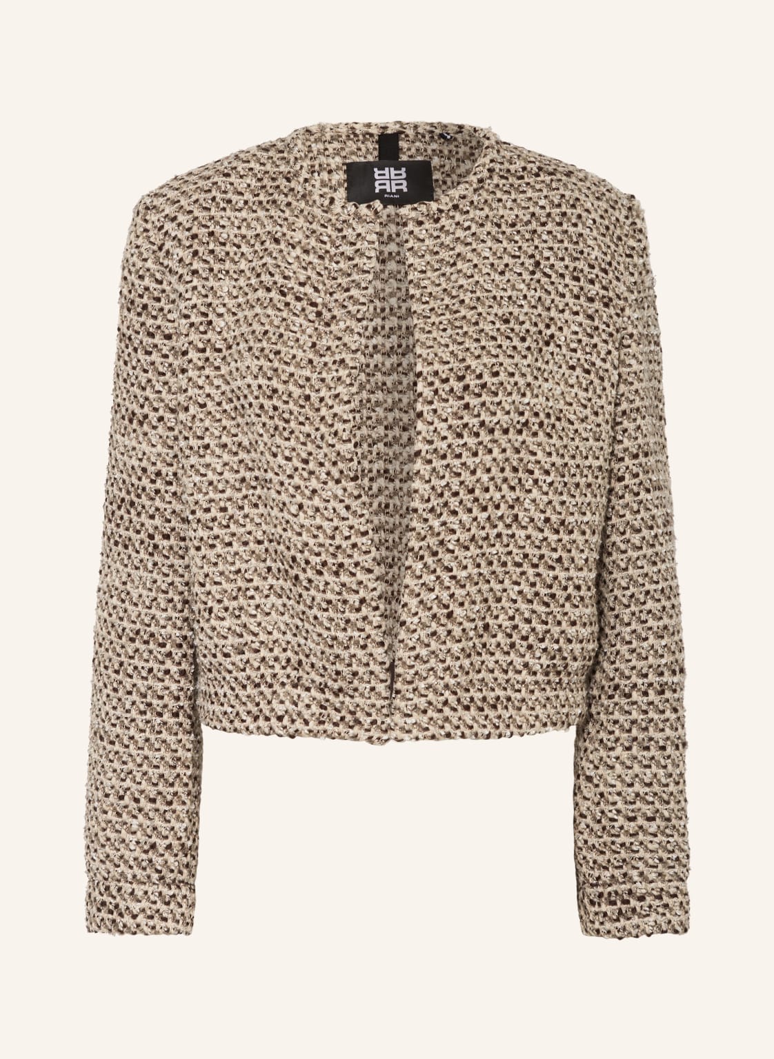 Riani Bouclé-Jacke Mit Glitzergarn beige von RIANI