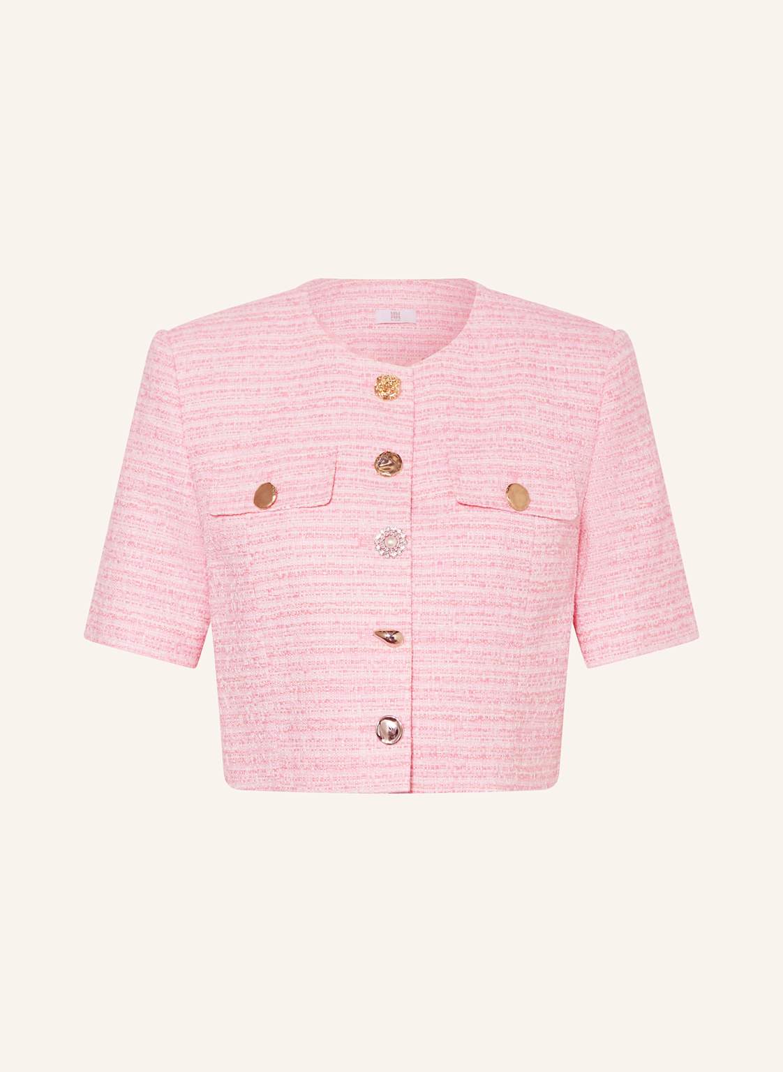 Riani Cropped-Kastenjacke Aus Tweed rosa Riani Cropped-Kastenjacke Aus Tweed rosa von RIANI