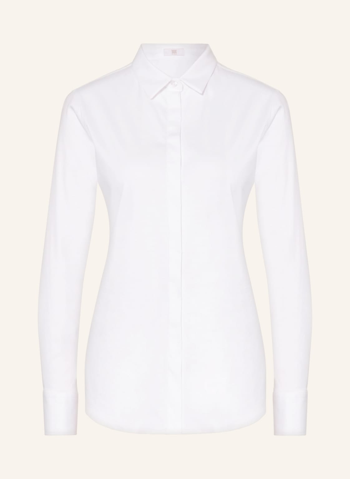 Riani Hemdbluse Aus Jersey weiss Riani Hemdbluse Aus Jersey weiss von RIANI
